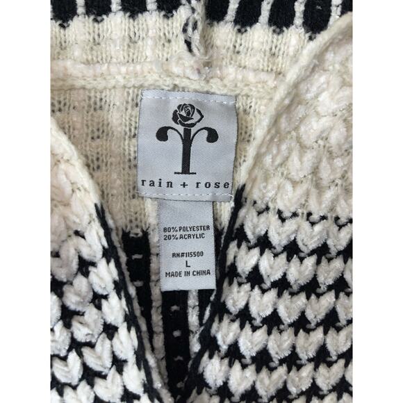 Rain + Rose Hooded‎ Sweater Women’s Size Large - Picture 4 of 9